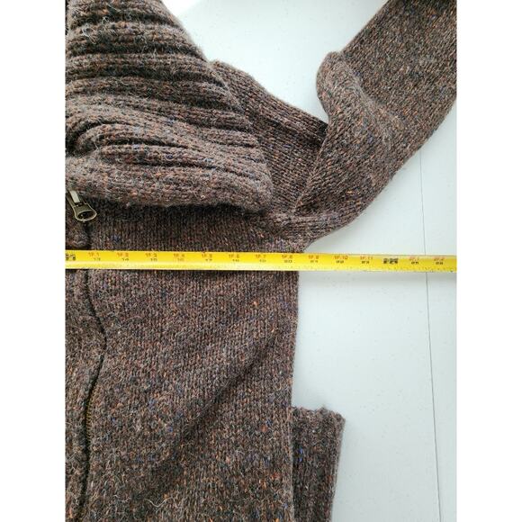 Stitch Fix Coat Womens Size M/L Brown Wool Blend ZipUp Dark Academia Cabin Core - Picture 3 of 9